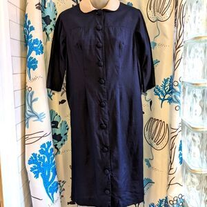 VTG Jane Parker Junior Navy Blue Sack Dress